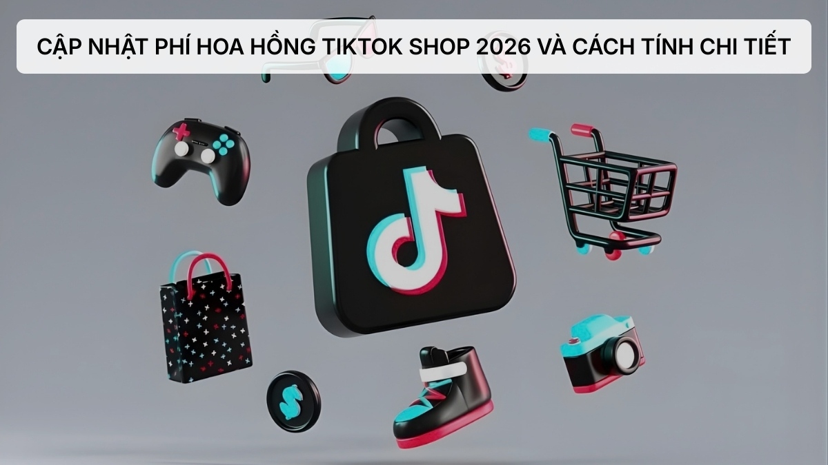 Cập nhật phí hoa hồng TikTok Shop 2026 và cách tính chi tiết
